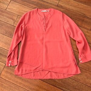 Soft Surroundings Timeless Tunic Top Tencel Long Sleeve Casual Women's petite S